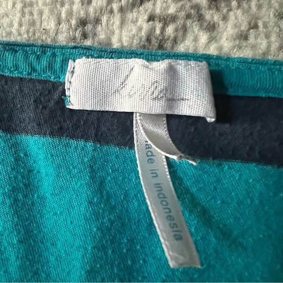 Blue & Navy Striped Boxy Tee - Picture 2 of 7